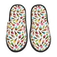 thumbnail image 2 of KLL Ice Cream Popsicles Slippers for Women Men House Slip on Indoor Outdoor Bedroom Furry Fleece Lined Ladies Comfy Anti-Skid Rubber Hard Sole-Large, 2 of 8
