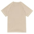 thumbnail image 6 of FORMRS Boys Rash Guard Short Sleeves Swim Shirt Quick Dry UPF 50+ Sun Protection, Sizes 3-12T, Beige Halloween Pumpkin, 6 of 6