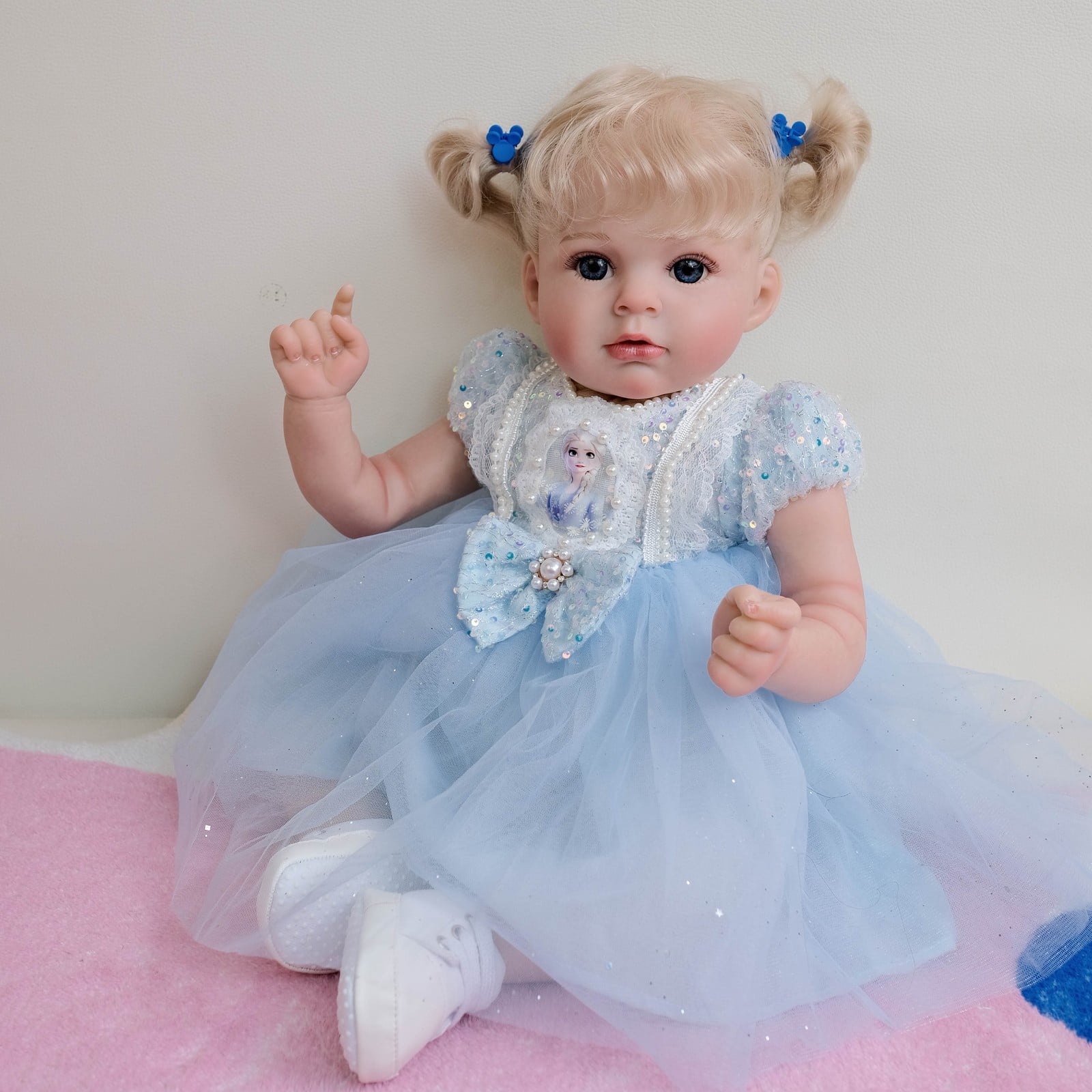 Lifelike Reborn Baby Dolls - Cute 20 inch Realistic Newborn Baby Doll Real Life Baby Dolls Girls with Accessories Set Gift Box for Kids Age 3+