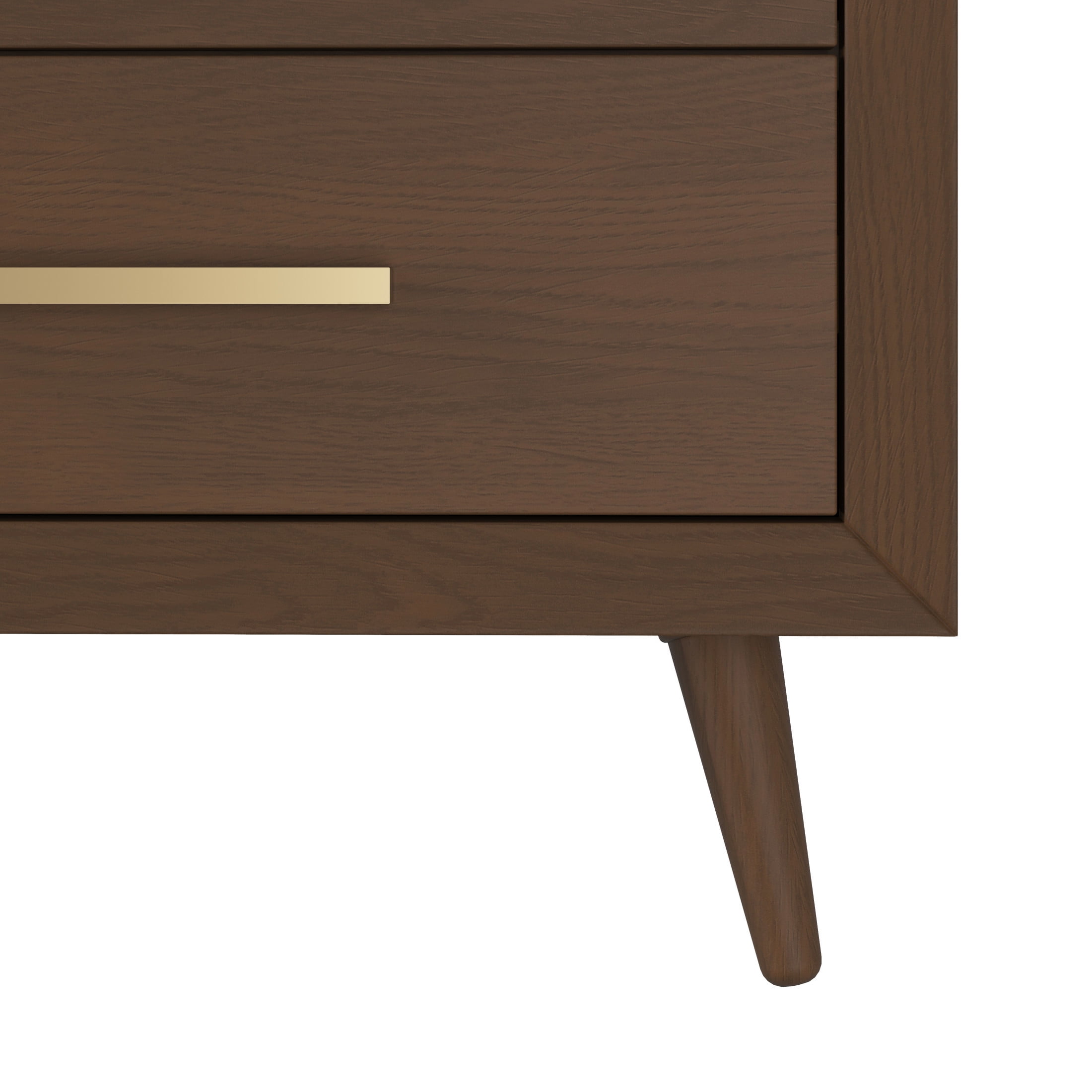 Child Craft Cranbrook 53" Interlocking 6-Drawer Double Dresser for Nursery or Bedroom, Anti-Tip Kit, Toasted Chestnut