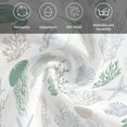 thumbnail image 5 of Green Coastal Cloth Napkins, Nautical Summer Beach Coral Sea Turtle Washable and Reusable Dinner Napkins Set of 8, Table Napkin for Kitchen Party Birthday Wedding Hotel Housewarming 20"x20", 5 of 8