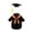 A8, variant on Cute White Summer Goose Outfit, 23 in Dress Costume for Porch & Cement Statues, Outdoor Summer Decor, Lightweight Goose Attire for Garden & Yard; Does Not Include Goose