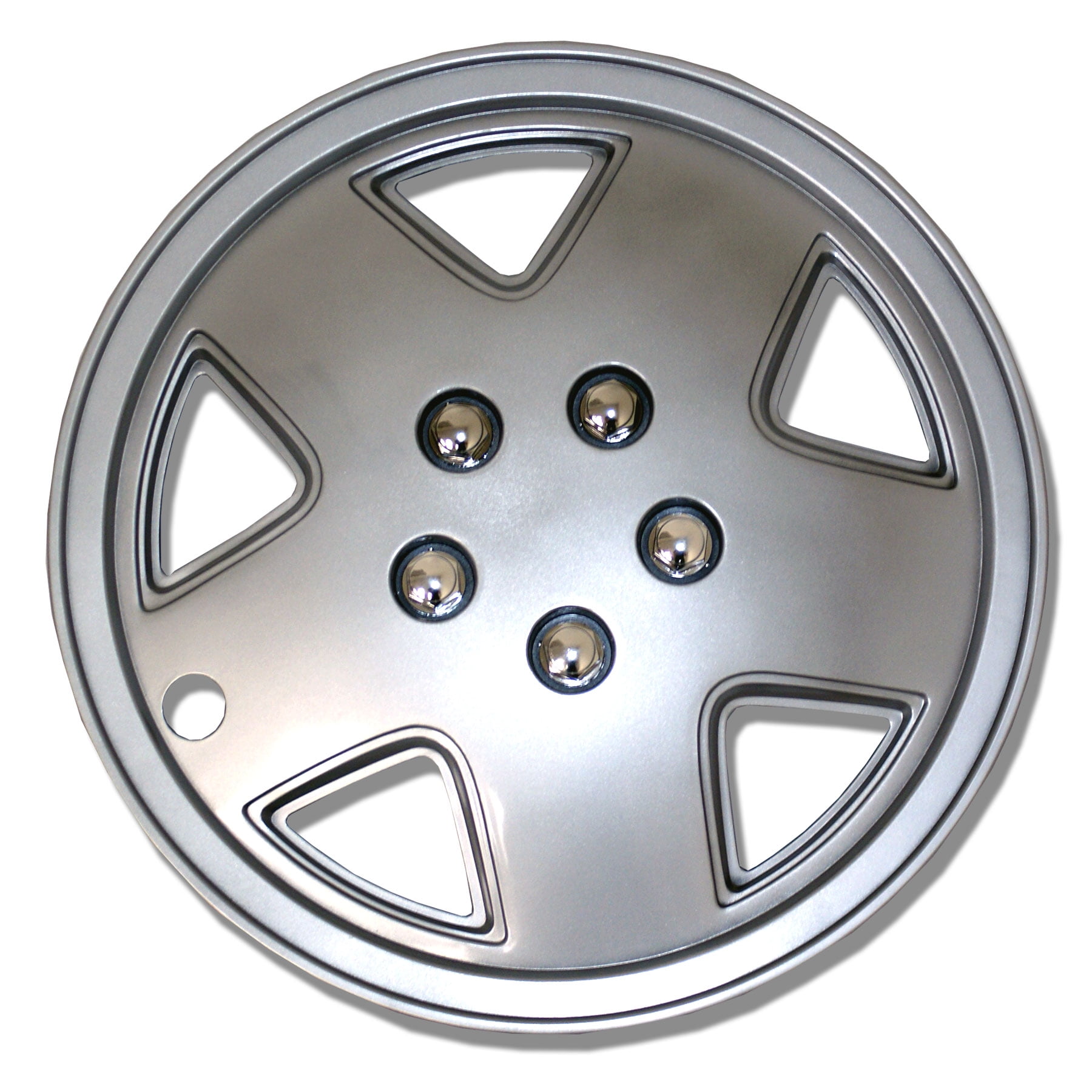 Set of 4 Metallic Silver Hubcaps 14" WSC050S14 Hub Caps Wheel Skin