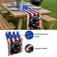 thumbnail image 5 of American Flag Table Runner - 70 Inch Long, Kitchen Dining Table Runner Dresser Scarves, Independent Day Bird Patriotic Vintage Farmhouse Decor for Coffee Tables Wedding Party Banquet, 5 of 8