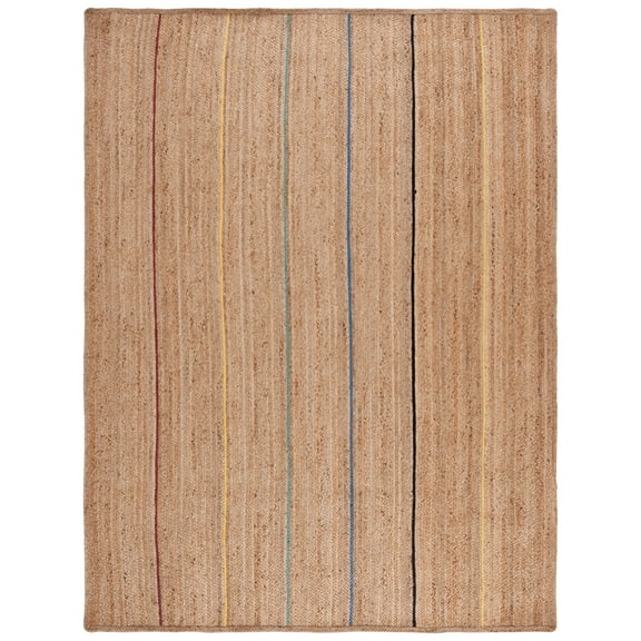 SAFAVIEH Natural Fiber Glen Striped Area Rug, Natural/Gold, 8' x 10'