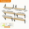 thumbnail image 5 of OdorsTT Floating Shelves for Wall  Farmhouse Wall Shelf for Bedroom, Bathroom Storage, Living Room and Kitchen Decor(Set of 4), 5 of 5
