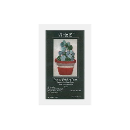 - Artisi2 PC Wool Felt Kit Potted Prickly Pear