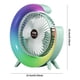 thumbnail image 2 of Ventilador Portátil USB Recargable, Ventilador LED 7 Colores, Ventilador Eléctrico Ajustable A 180°, Ventiladores Camping, Mini Ventilador Escritorio 3 Velocidades, Color Verde, 2 of 5