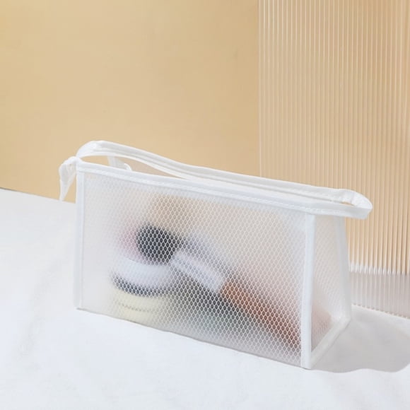 Bolsa de Toiletries Viaje, Bag Cosméticos Portátil, Organizador de Maquillaje, para Mujeres Hombres, Pequeño y Ligero, Impermeable, para Viajar, Equipaje, Estilo Minimalista, de Terciopelo,