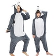 thumbnail image 3 of Pijama de dibujos animados de animales para niños, monos de lana, ropa Infantil para el hogar, Halloween, conejo, navidad, 3 of 4