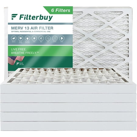 

Filterbuy 14x36x2 MERV 13 Pleated HVAC AC Furnace Air Filters (6-Pack)