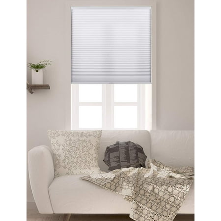 Arlo Blinds Single Cell Light Filtering Cordless Cellular Shades, Color: Pure White, Size: 16