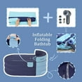 thumbnail image 4 of Starbrilliant Portable Inflatable Bathtub: Rechargeable Wireless Pump, Foldable Standalone Tub; Separate Bathroom SPA, Compact Soaker - Convenient Adult Acrylic Bathing Solution, 4 of 6