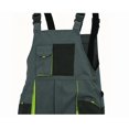 thumbnail image 4 of RYDCOT Men's Sleeveless Coveralls Wear-Resistant Multi Pocket Workwear Fashionable Color Blocked Work Coveralls Green XXXL(XXXL), 4 of 5