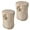 Cream, variant on SUNBURY 15" W Stump Side Table Set of 2, Concrete Side Table Coffee Table Log Table, Beige Stool Prop Stand Holder for Garden Household Living Room