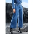 thumbnail image 2 of Versatile High Waist Denim Jeans with Center Seam - Perfect for Casual Fall Outfits | [ZhiHiMeRi] | 4, 2 of 12