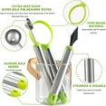 thumbnail image 6 of SUTENG Melon Baller Scoop Set, Professional 4 Piece Stainless Steel Watermelon Knife Fruit Carving Tool Set，Fruit Scooper Seed Remover Melon Baller Carving Knife Double Sided Melon Baller, 6 of 6