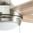 Honeywell Ventnor 52" Modern Brushed Nickel LED Ceiling Fan with Integrated Light