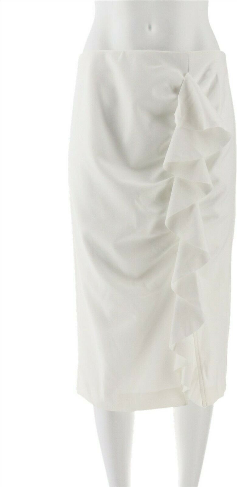 Vince Camuto Front Ruffle Crepe Ponte 