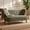 Olive Green, variant on Noble House Avichai 58" Nordic Style Loveseat, Chenille Accent Sofa with Curved Tufted Backrest for Living Room, Beige
