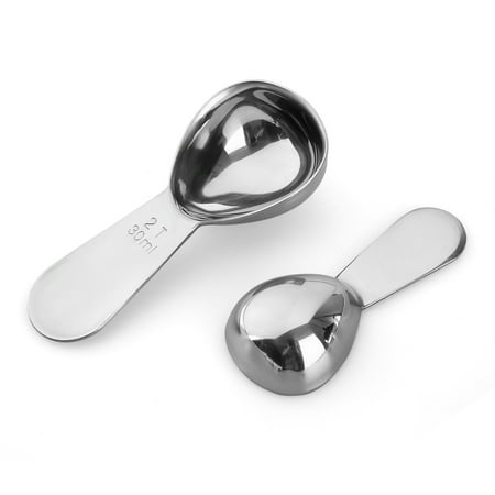 tablespoon bar measuring tools practical suitable durable powder tea supplies silver kitchen spoons milk scoop 2pcs functional stainless multi coffee