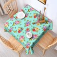 thumbnail image 2 of Pioneer Flower Floral Print Pattern Square Tablecloth, Waterproof Wipeable Spillproof Washable Table Cover for Home Kitchen Party Decor, 60"x60", 2 of 6