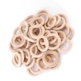 thumbnail image 4 of 50 piezas de anillos redondos de madera natural sin terminar para manualidades de madera, 4 of 14