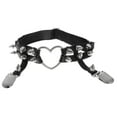 thumbnail image 4 of facefd Porte-Jarretelles Cœur Étoile pour Femmes Ceintures Rivets Gothique Punk en Cuir Porte-Jarretelles Anneau de Jambe #5, 4 of 9