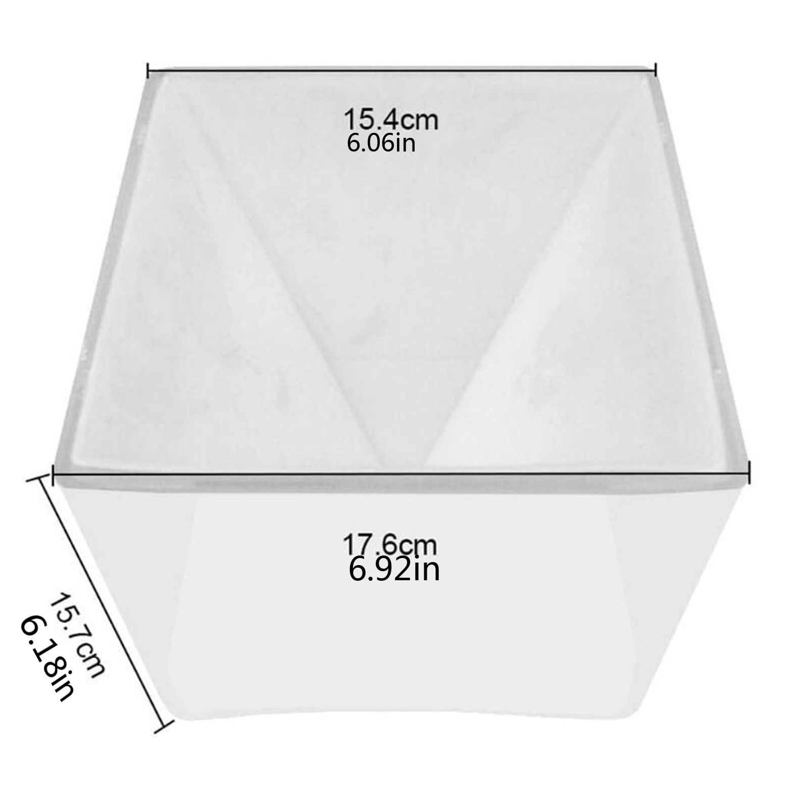 RuiJiao DIY Jewelry Casting Mold Plastic Frame with Scale, Flexible Easy Release for Epoxy Resin, Wax, Soap, Metal Craft Making 16cm Size