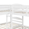 thumbnail image 5 of Harper & Bright Designs L-Shaped Twin Bunk Bed with Trundle, Pine Wood Twin Size Bunk Bed Frame, Can be Separated into Two Beds, No Box Springs Needed (White), 5 of 7