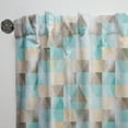 thumbnail image 3 of Designart 'Triangular Shapes Colourfields XXVI' Traditional Curtain Panel, 3 of 5