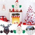 thumbnail image 4 of Advancent Valla de patio de Navidad Peeker, 12 x 16 pulgadas PVC Papá Noel/Reno/Muñeco de nieve/pingüino/Monstruo/Cráneo Valla Peeker Estatuas, Kits de decoración para fiestas No.1 Advancent HA043947-01, 4 of 6