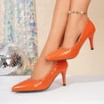 thumbnail image 4 of Xdegoge High Heels for Women Closed Toe Pointed Pumps Metallic Rivet Studded Stiletto Heels Elegant Slip On Dressy Party Wedding Shoes, 4 of 9
