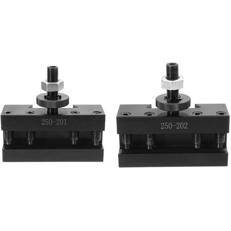 

2Pcs Quick Change CNC Lathe Tool Post Turning Facing Holder Holder for Lathes Tools-250-201 & 250-202