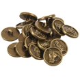 thumbnail image 2 of 60PCs Botones de AleacióN de Zinc Cabeza de Caballo Tallado Redondo Tono de Bronce 15Mm (5/8 Pulgadas) Dia., 2 of 5