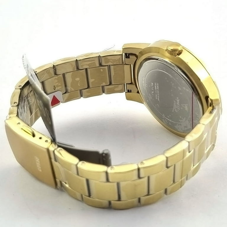 GUESS Gold-Tone Stainless Steal Analog Watch U1347L2