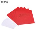 thumbnail image 3 of Uxcell Table Name Place Cards,50pack Favor Decor Hollow Lace Design Seat Blank Card, Red, 3 of 5
