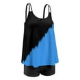 thumbnail image 4 of Women Two Piece Plus Size Tankini Tummy Control Bathing Suits U Neck Swimsuits with High Waisted Bottom, 4 of 7
