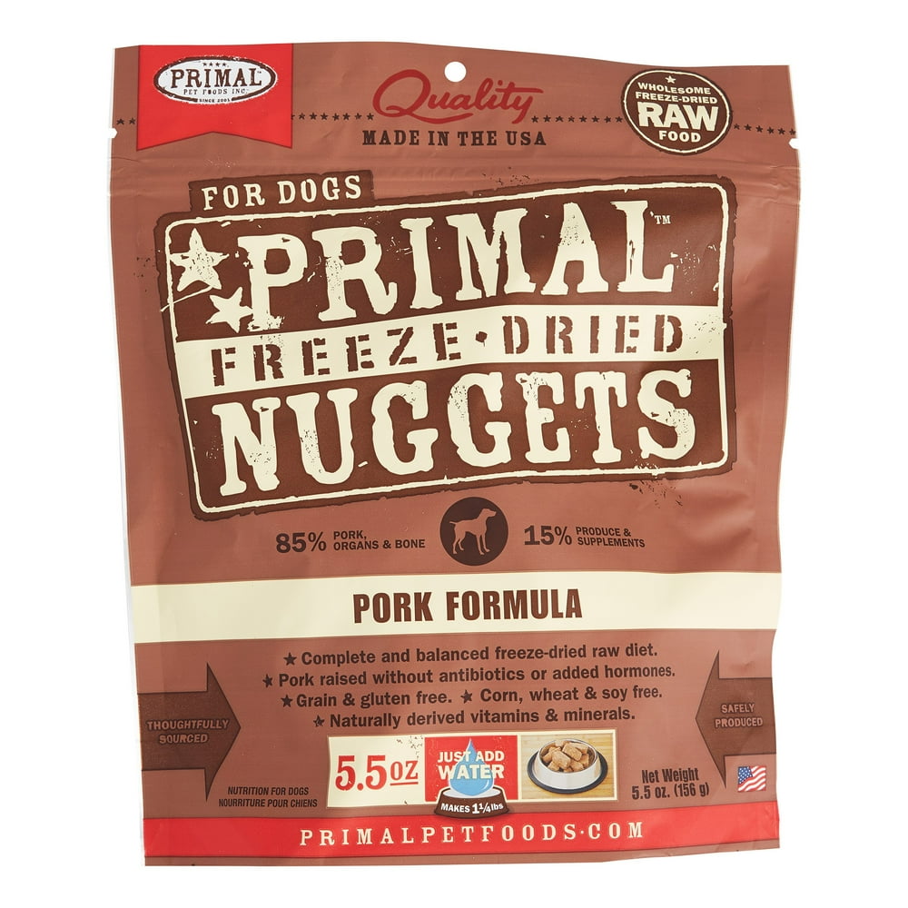 Primal Pet Foods Nuggets GrainFree Pork Formula Freeze Dried Dog Food