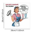 thumbnail image 3 of Sarcastic Housewives Wall Calendar - Humorous Monthly Planner with Funny Quotes for Kitchen or Home Wall, Satirical Design for Adults, 3 of 5