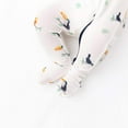 thumbnail image 6 of Bamboo Little Soft Zippered Baby Footie Pajamas, Baby Clothes, Newborn Sleepers, Bamboo Viscose, 2-Way Zipper, Toucan, 6 of 9