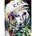 thumbnail image 4 of Stephen Chambers 12x14 Black Ornate Wood Framed With Double Matting Wall Art Titled - Yuri Gagarin, 4 of 6