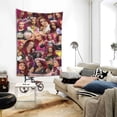 thumbnail image 2 of Tapiz de Sasha Banks con impresión de póster para colgar en la pared, arte de pared, tapiz para dormitorio, sala de estar, pasillo, dormitorio, decoración del hogar, 60 x 51 pulgadas, 2 of 8
