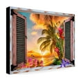 thumbnail image 3 of Trademark Fine Art Leo Kelly Tropical Window to Paradise II Canvas Wall Art - 24x32, 3 of 5