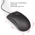 thumbnail image 2 of Ratón con cable USB, ratón para juegos, ambidiestro, 2400 DPI compatible con PC/Mac/computadora portátil/computadora de escritorio de 1,5 m Cable (negro), 2 of 5