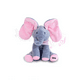 thumbnail image 1 of Elefante Peluche Musical Con Escondidillas Para Bebé Juguete Belug Rosa Gris, 1 of 4