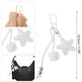 thumbnail image 2 of Unique Bargains 1 Pc Handbag Charm Star Pattern Bag Charm White, 2 of 5