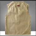 thumbnail image 5 of Yaoyar Men's Outdoor Work Fishing Travel Photo Zip Cargo Vest Jacket Pockets Quick Dry Hiking Vest Loose Vest Mountaineering Tooling Outdoor Vest Jacketst Khaki 4XL, 5 of 7