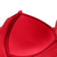 thumbnail image 6 of Elainilye Fashion Wireless Bra for Women Gathering Bra Thin Plus Size Bras Underwear Everyday Bras,Red, 6 of 6