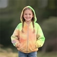 thumbnail image 4 of Posijego Boys Girls Tie-Dye Sweatshirt Zipper Hoodie with Pockets Kids Long Sleeve Hooded Outerwear Jackets, 4 of 5